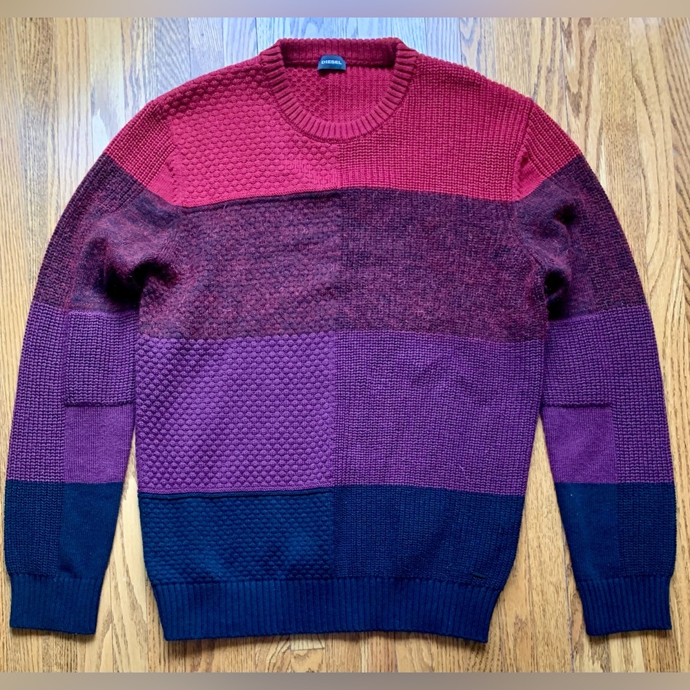 MENS DIESEL WOOL BLEND SWEATER